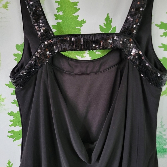 Adrianna Papell Boutique Black Sleeveless Sequin Dress - Picture 7 of 9